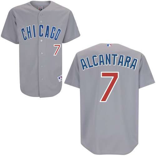 Arismendy Alcantara #7 MLB Jersey-Chicago Cubs Men's Authentic Road Gray Baseball Jersey
